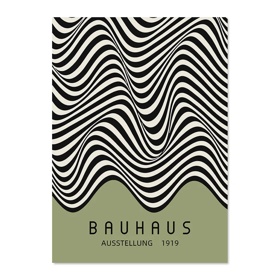 Green Bauhaus Wall Print