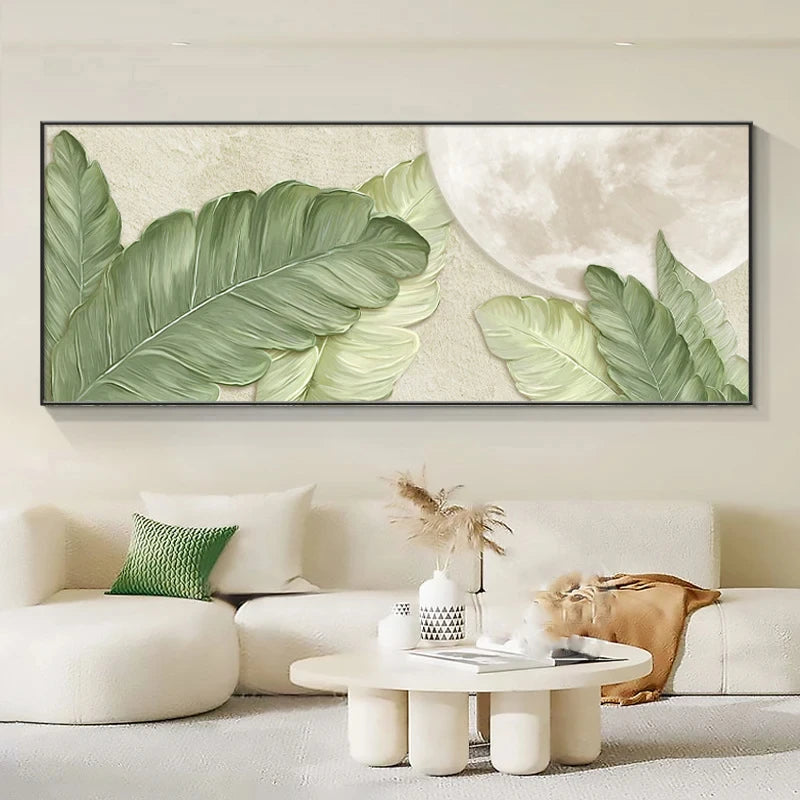 Green Leaf Canvas Art
