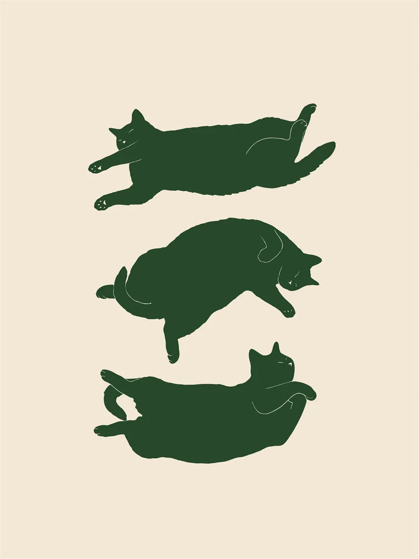 Lazy Cat Canvas Art