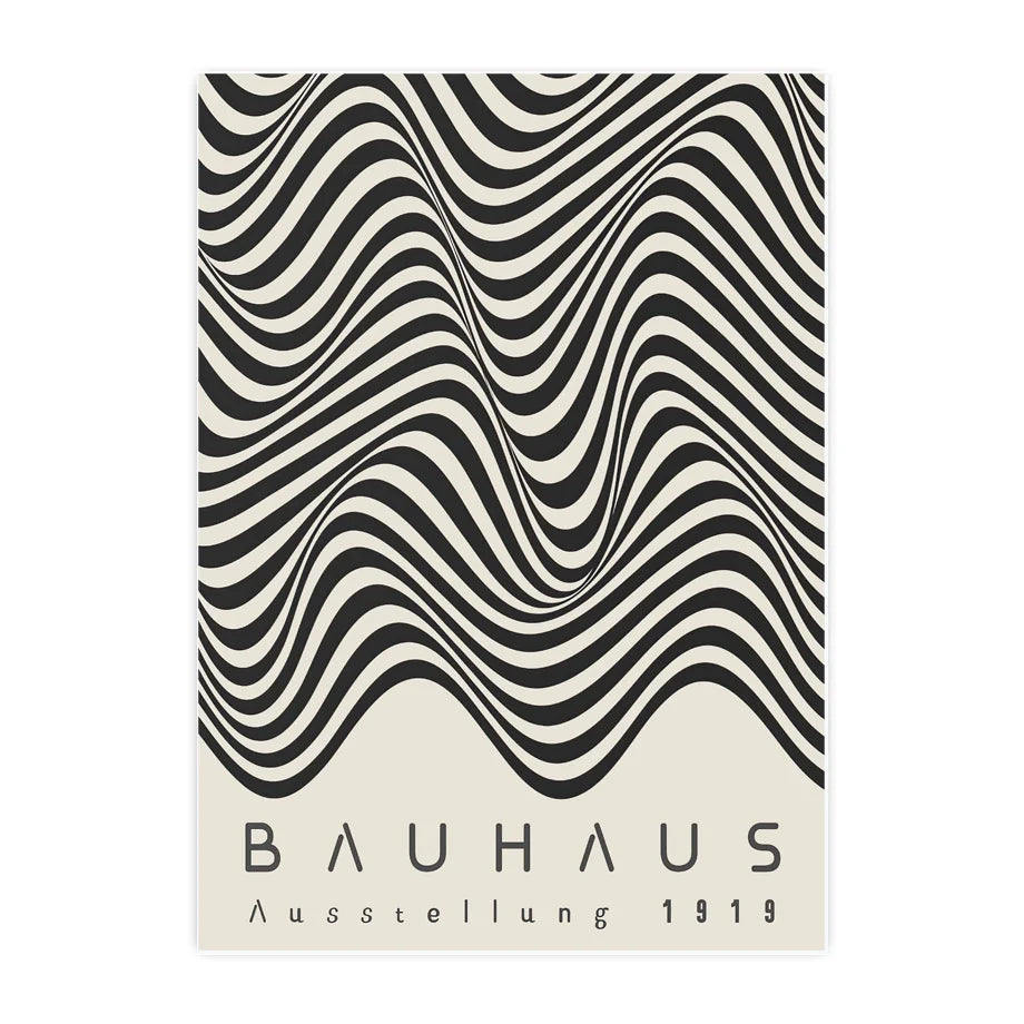 Bauhaus Green Color Block Lines Modern Abstract Poster Wall Art Canvas Painting Posters and Prints Picture for Living Room Decor