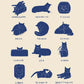 Lazy Cat Canvas Art