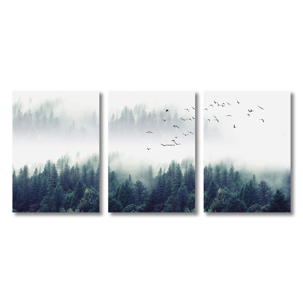 Evergreen Forest Canvas Set