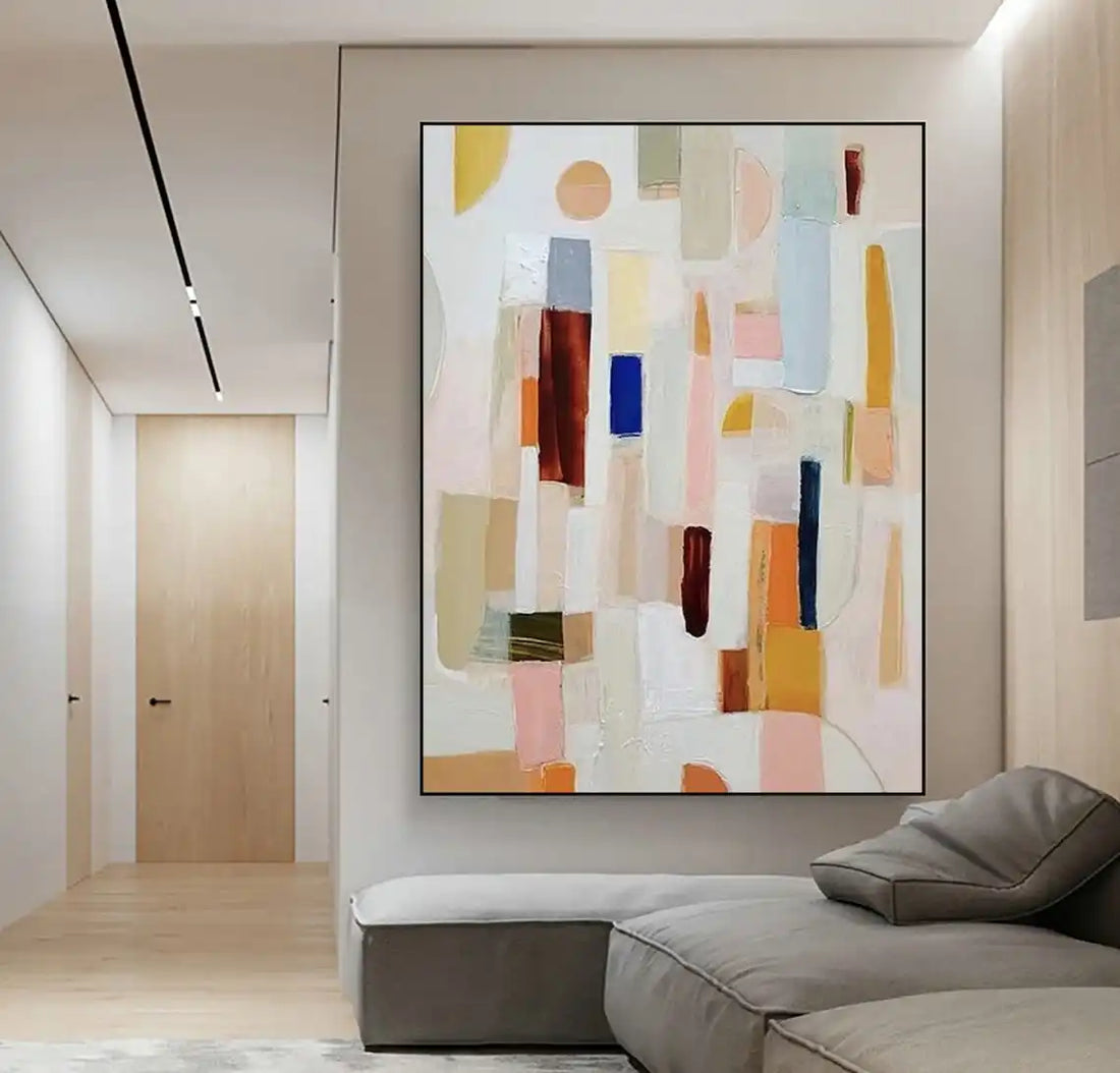 Green Bauhaus Block Art