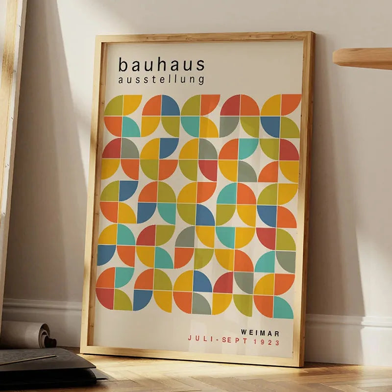 Bauhaus Rainbow Canvas Art