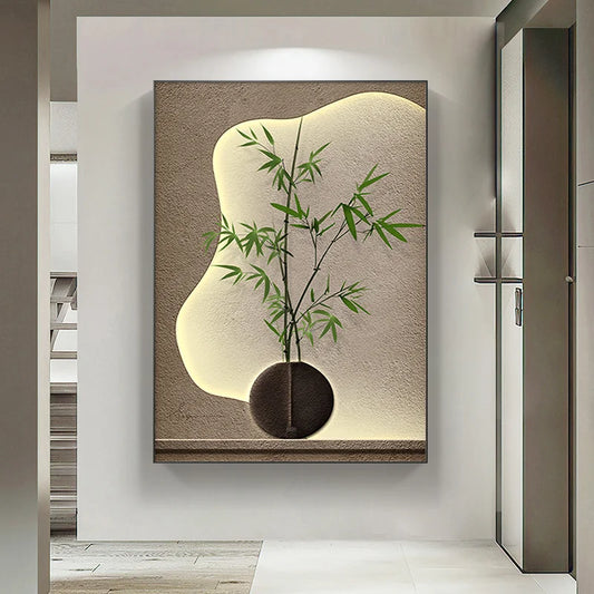 Japanese Bamboo Canvas Art