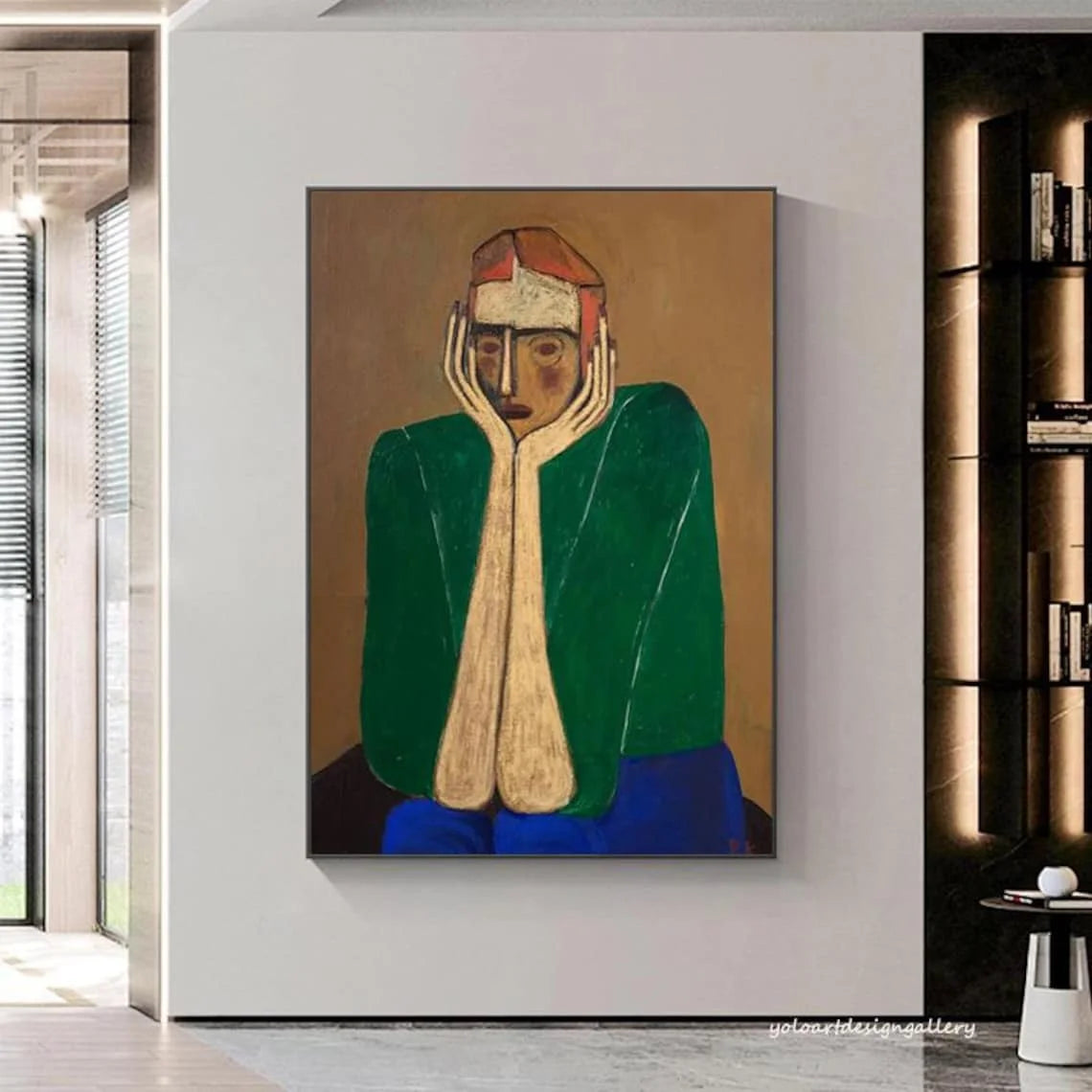 Abstract Figure Canvas Art