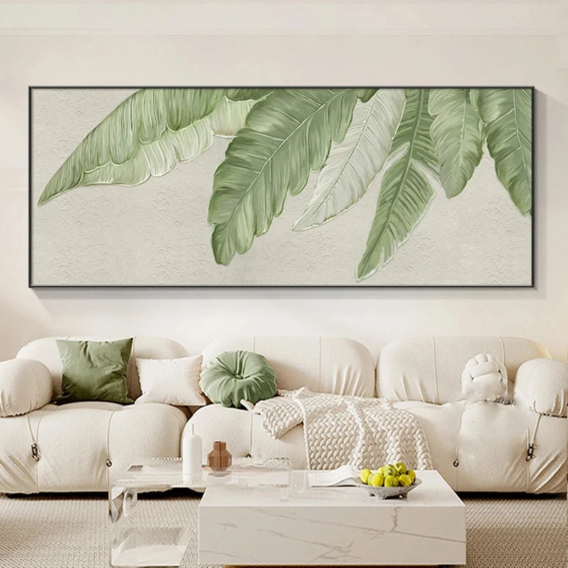 Green Leaf Canvas Art