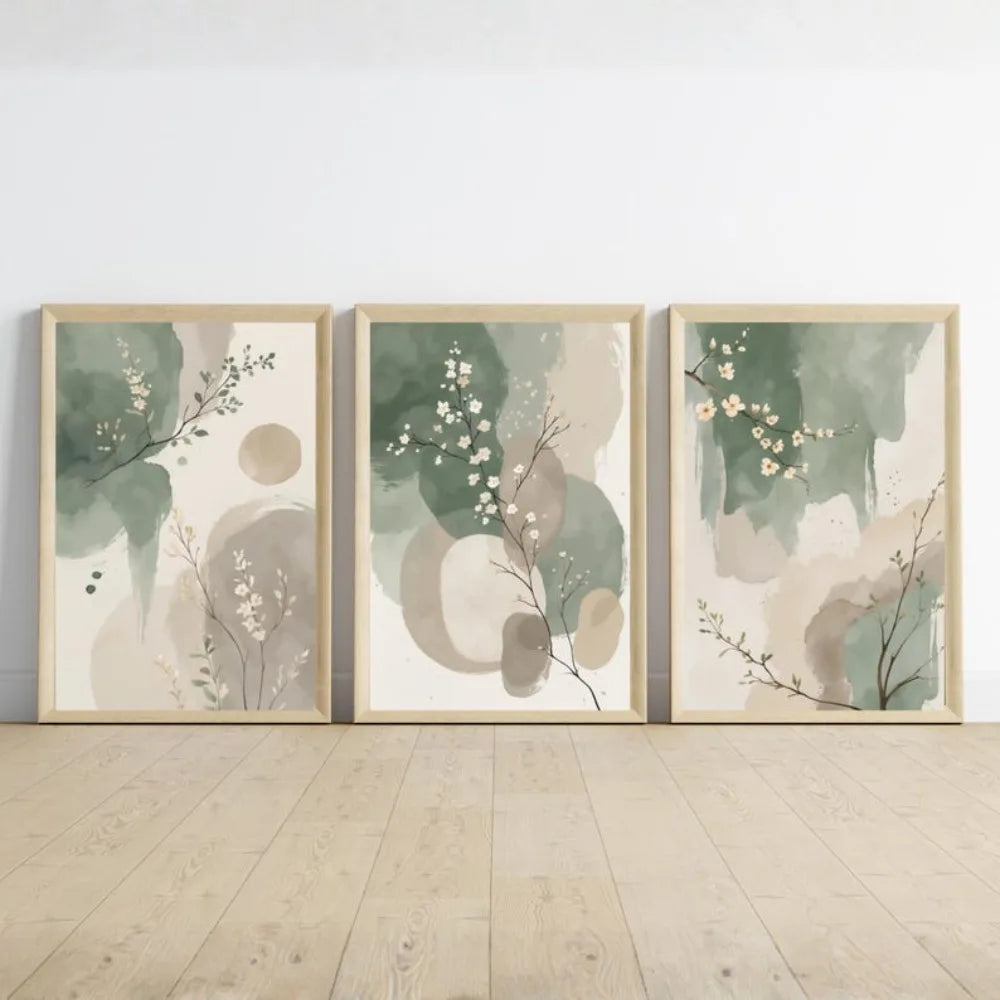Japanese Leaf Wall Set