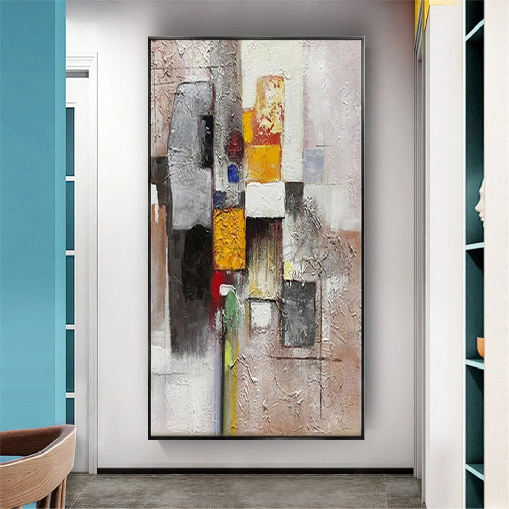 Carnaval Wall Art Abstract Handmadde Oil Painting On Canvas Lovely Colorful Art Work Custom Painting Large Wall Decor Room Decor