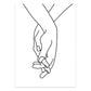 Couple Line Canvas Art