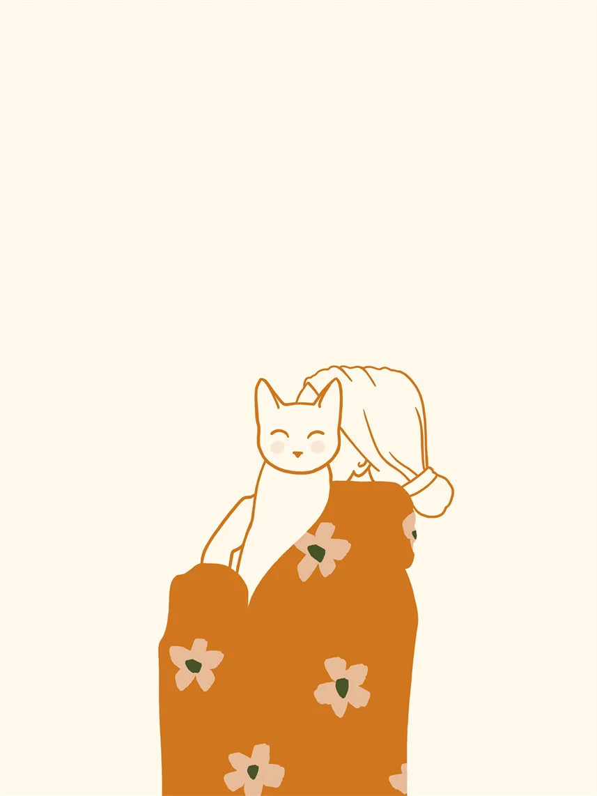 Lazy Cat Canvas Art