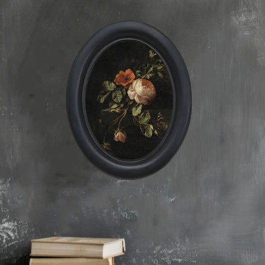 Vintage Peony Wooden Art
