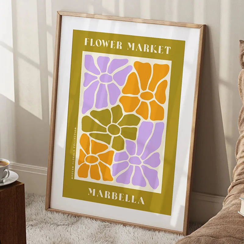 Flower Market Canvas Print