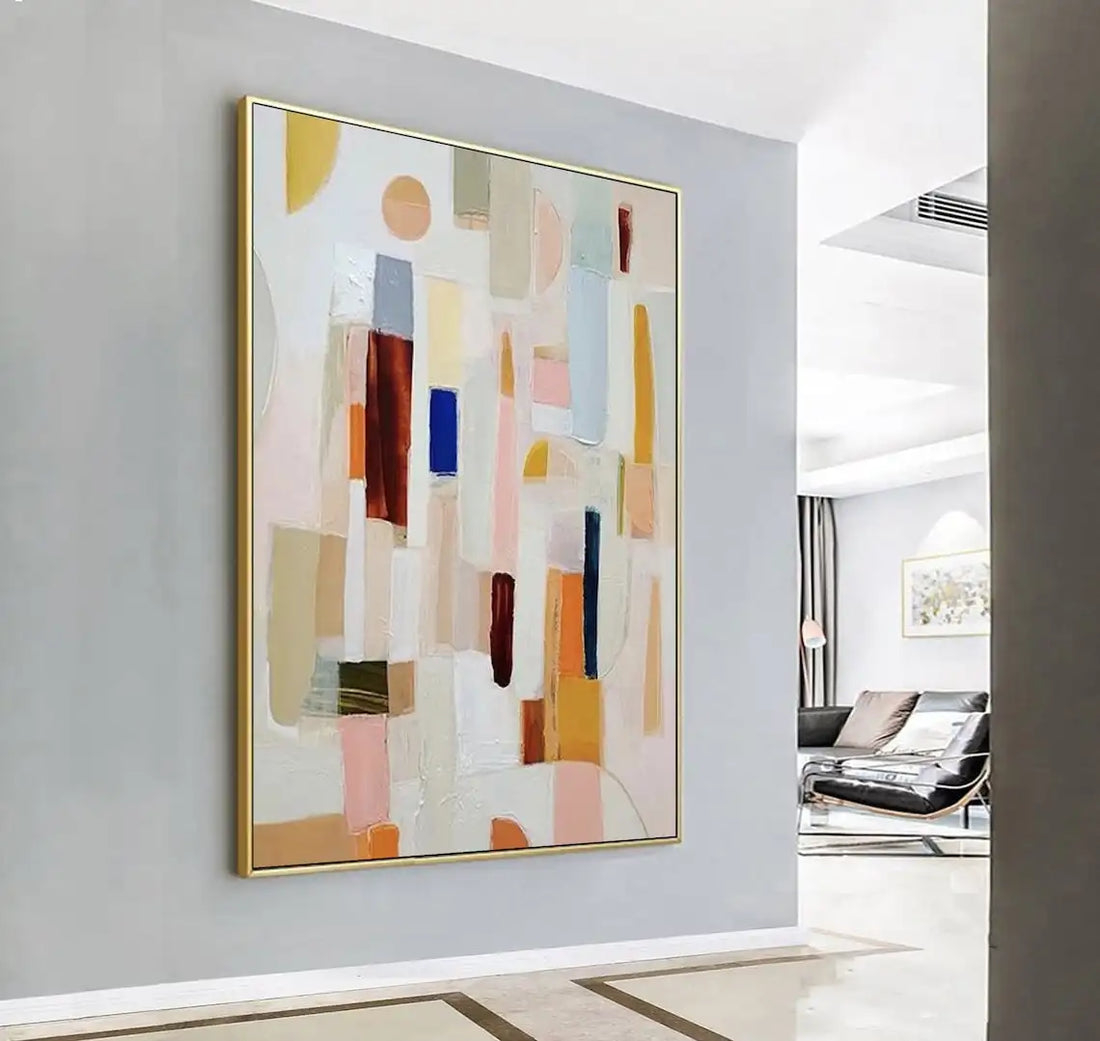 Green Bauhaus Block Art