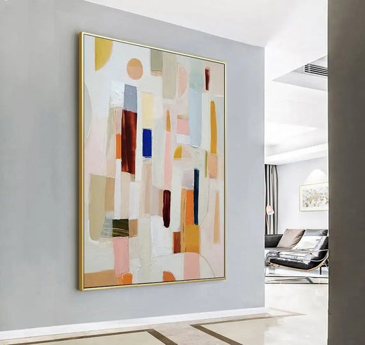 Neutral Abstract Canvas Art