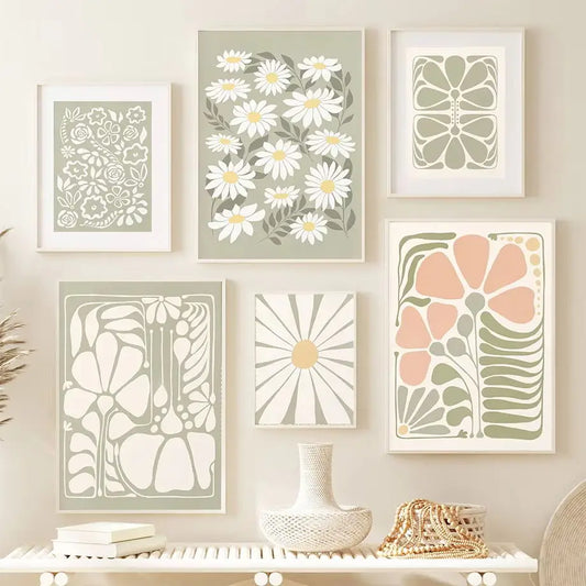 Boho Floral Canvas Art