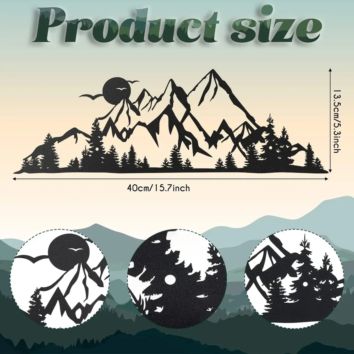 Mountain Metal Wall Art