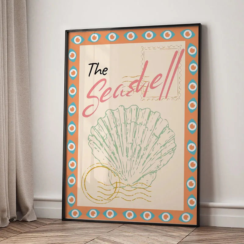 Tropical Seashell Canvas Art
