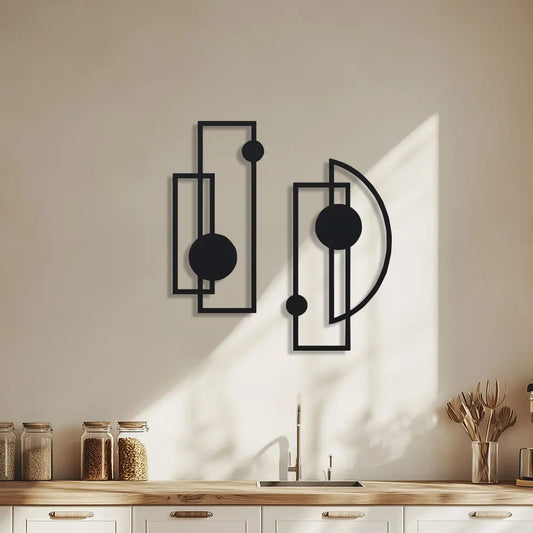 Abstract Metal Wall Decor