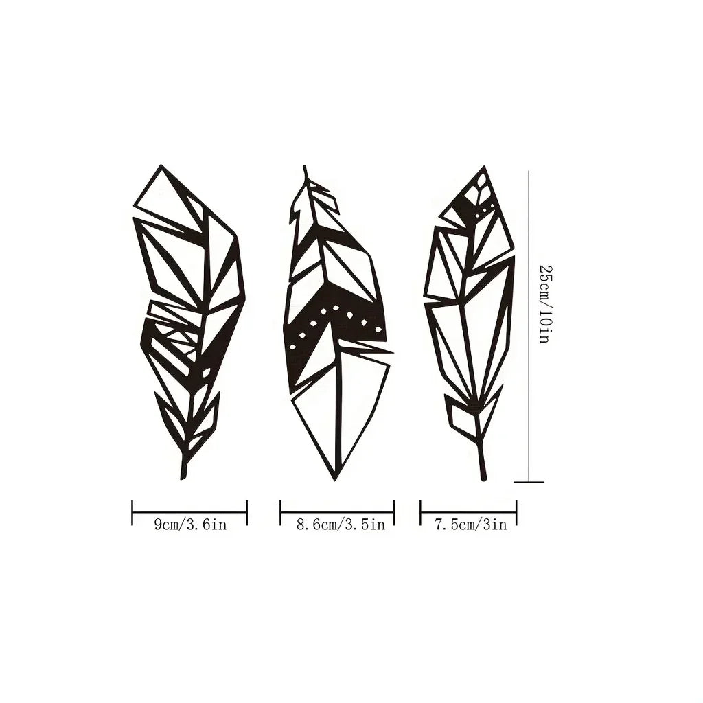 Feather Metal Wall Art
