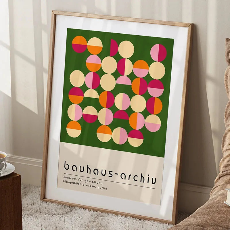 Bauhaus Rainbow Canvas Art