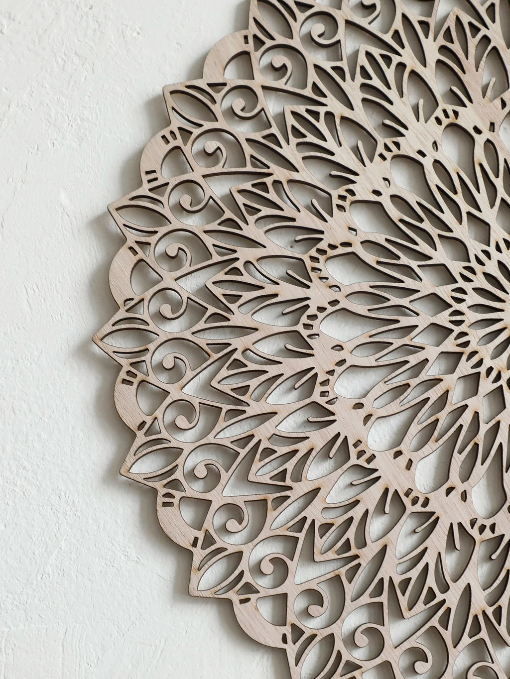 Boho Wooden Mandala Art Wall Hanging Chic Home Decorative Hanging Wall Decor Crafts for Bedroom Living Room Study Room Dorm Gift