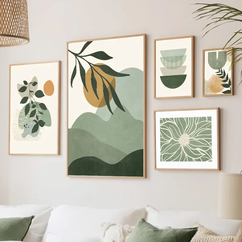 Boho Sun Moon Canvas