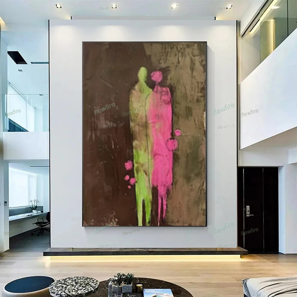 Handmade Figure Canvas Art
