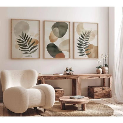 Boho Botanical Canvas Set