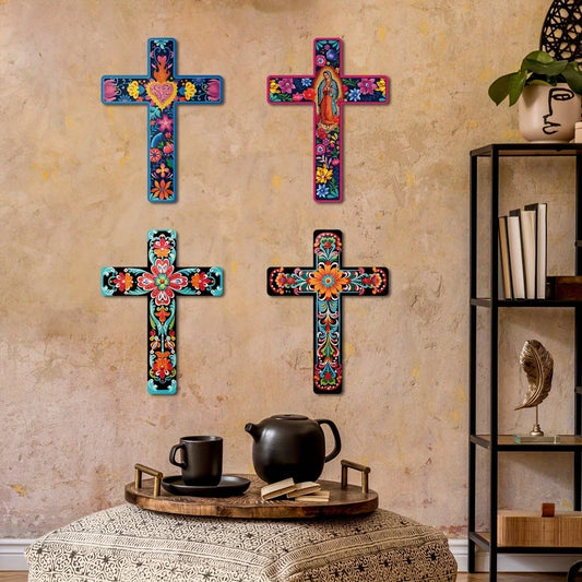 Mexican Cross Wooden Decor
