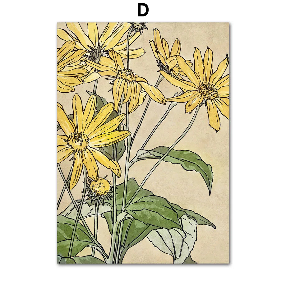 Van Gogh Floral Canvas