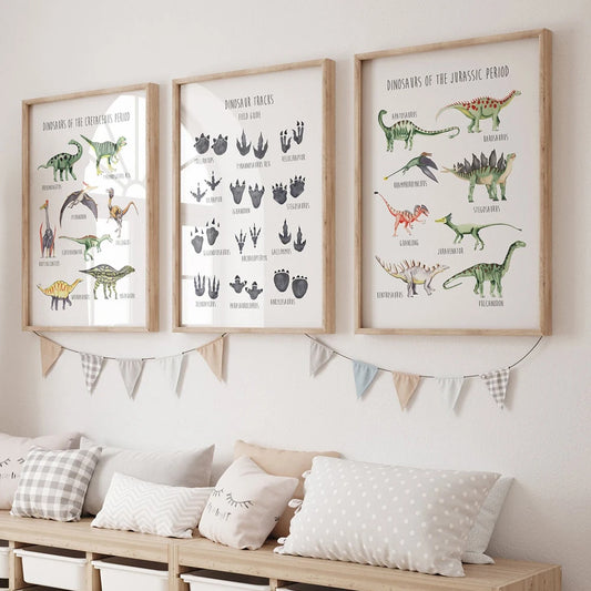 Dinosaur Kids Canvas Art