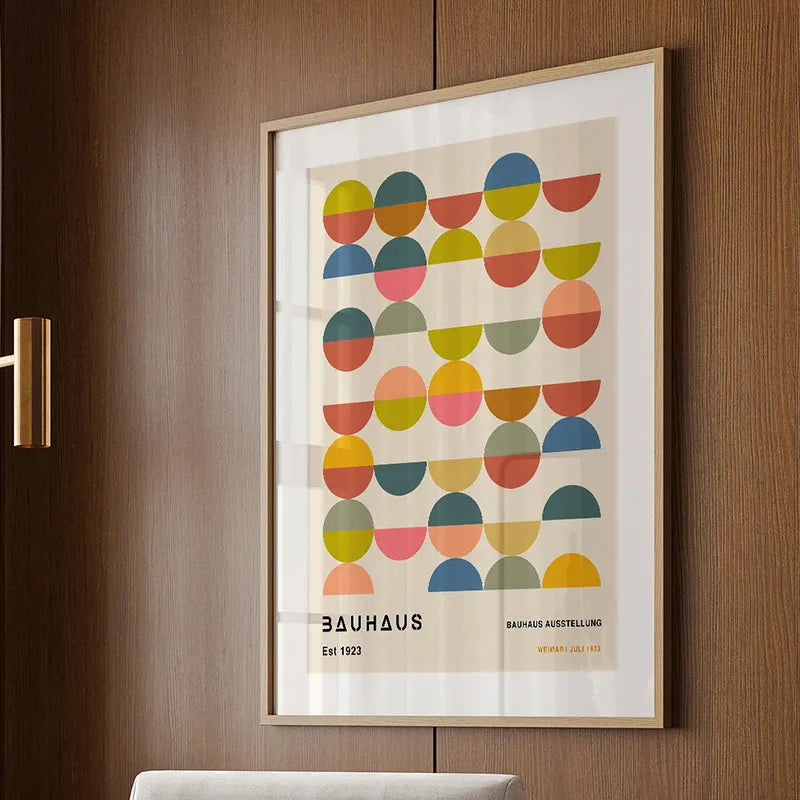 Bauhaus Rainbow Canvas Art