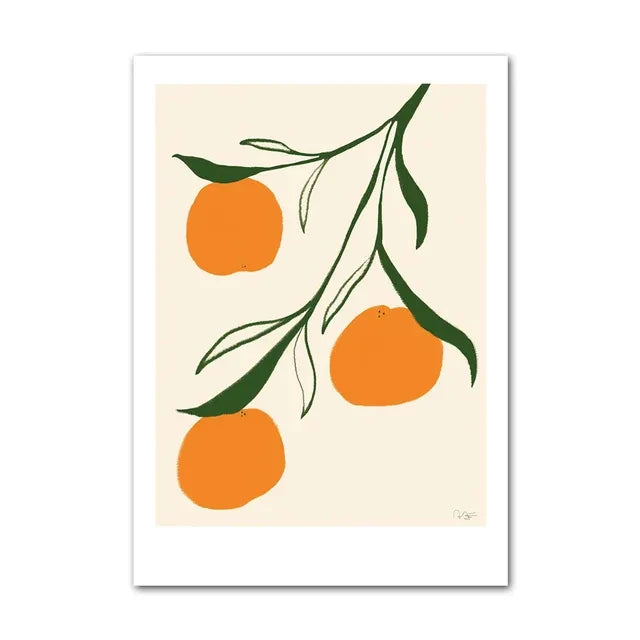 Lemon Vase Canvas Art