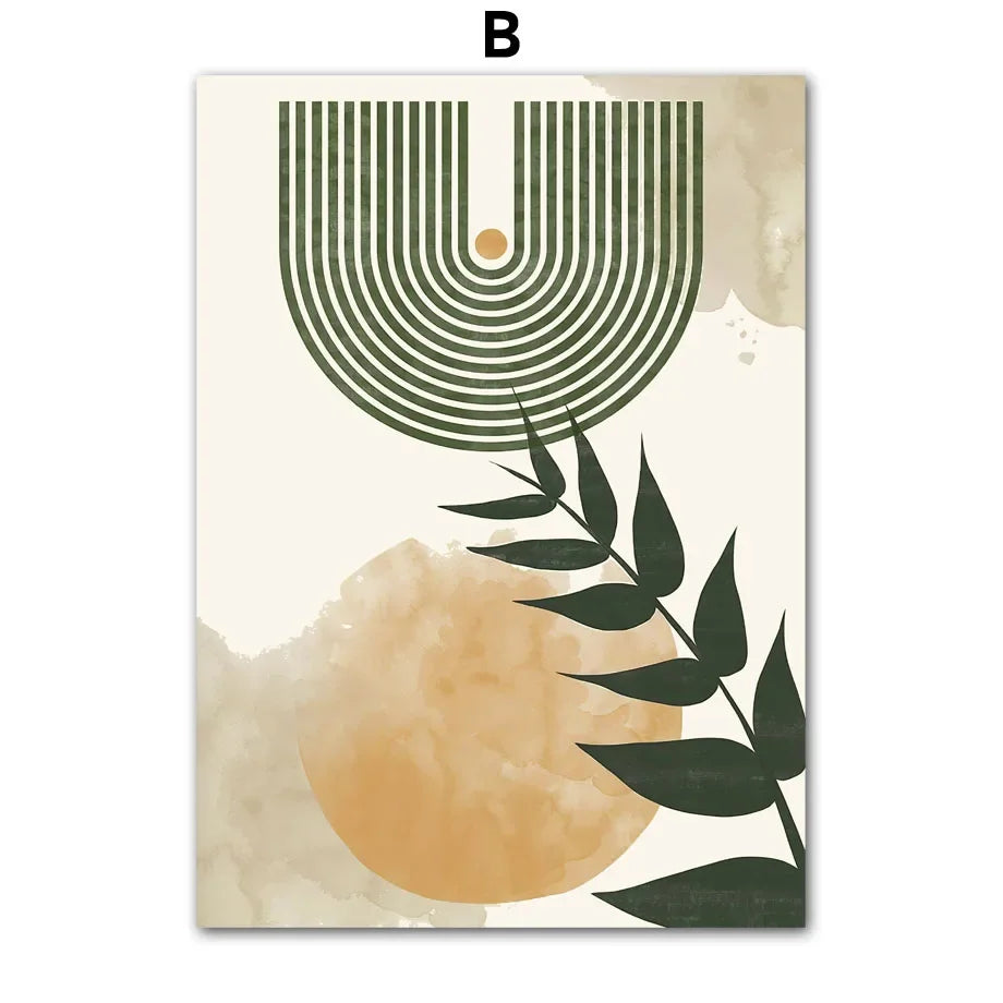 Boho Sun Moon Canvas