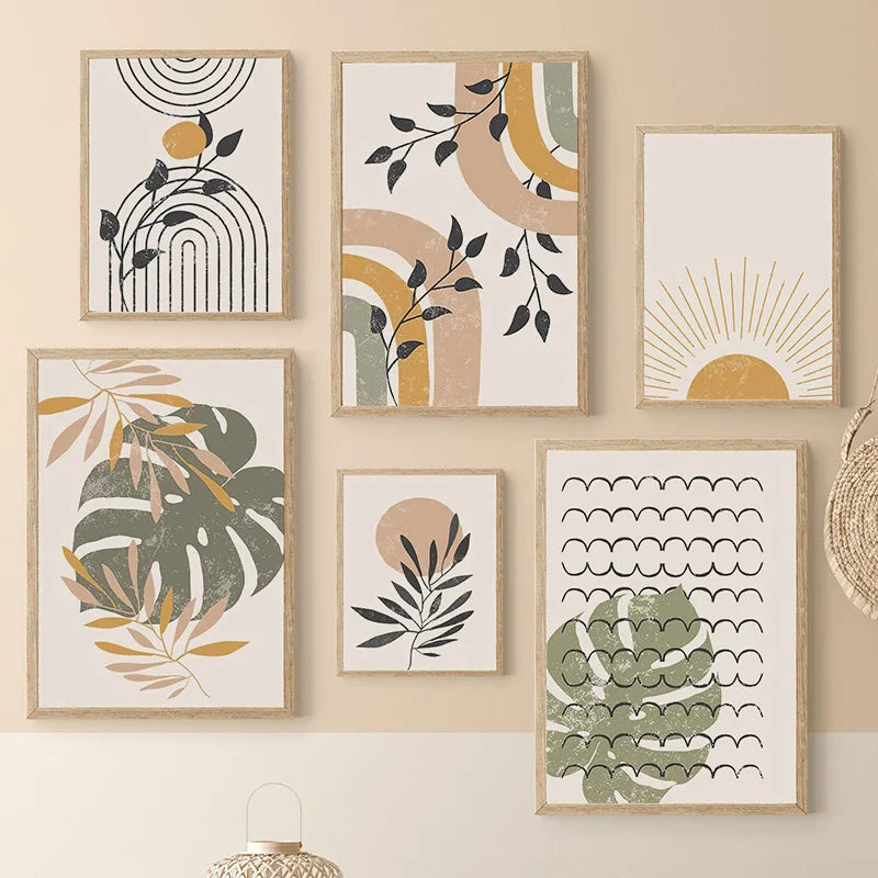 Boho Monstera Canvas Art