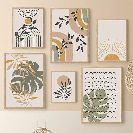 Boho Monstera Canvas Art