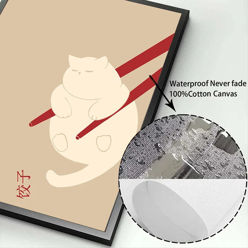 Lazy Cat Canvas Art