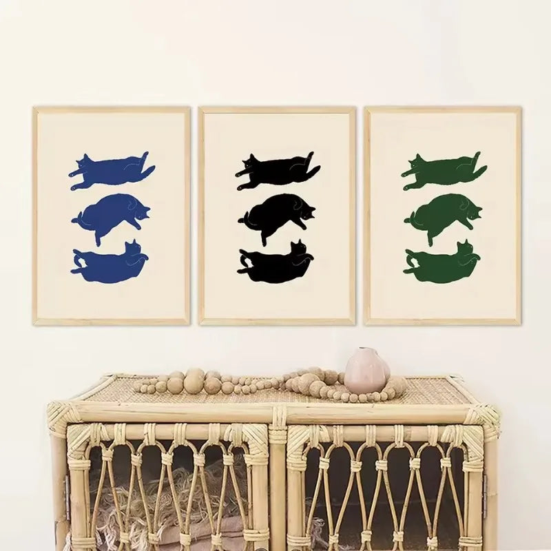 Lazy Cat Canvas Art