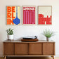 Abstract Floral Canvas Art