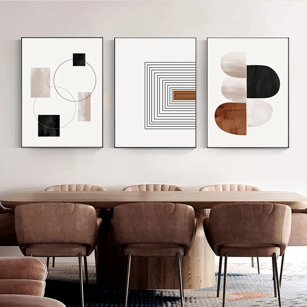 Black Line Canvas Art