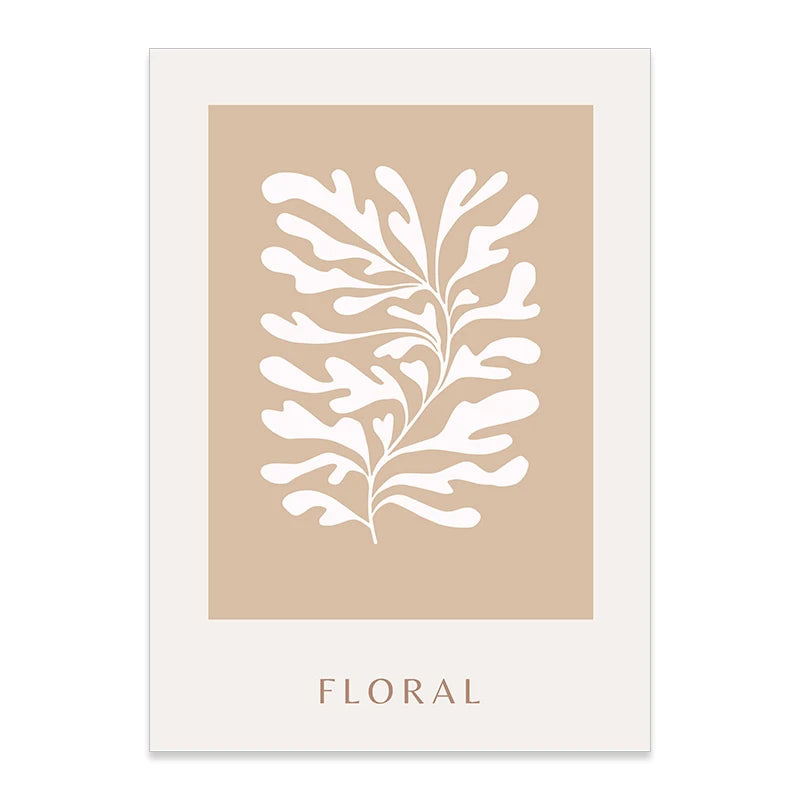 Floral Leaves Canvas Art