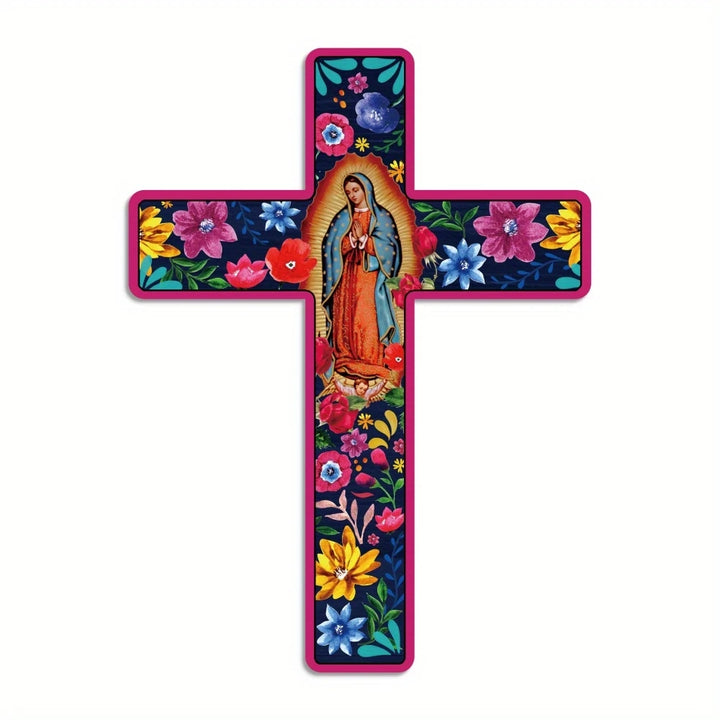Floral Mexican Cross Art