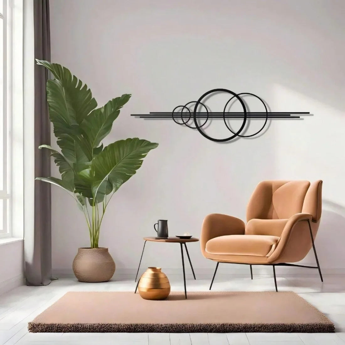 Geometric Circle Metal Art