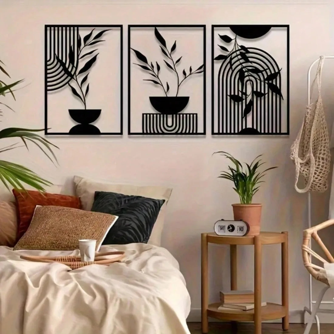 Abstract Metal Wall Set