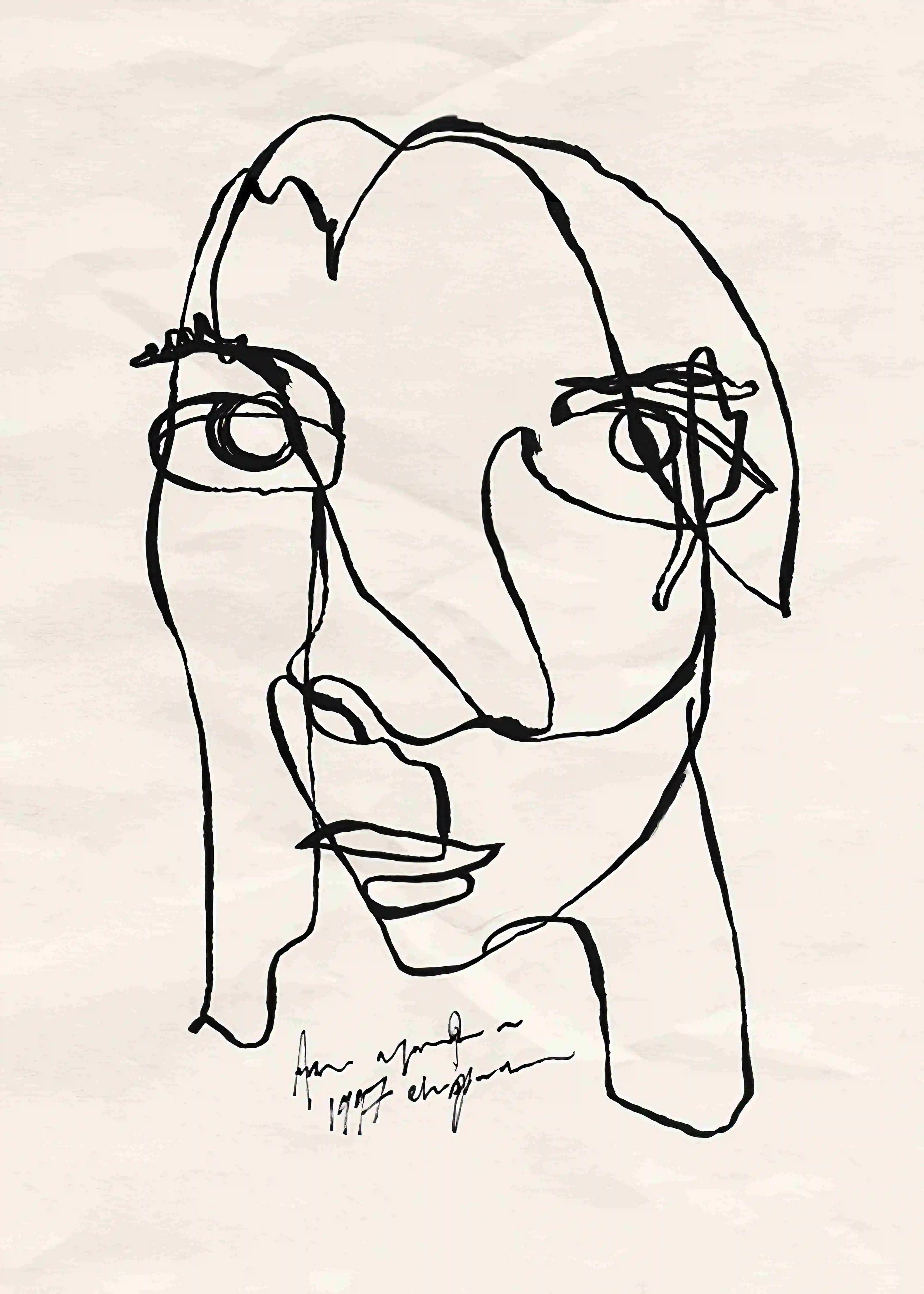 Abstract Smile Face Canvas