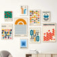 Bauhaus Rainbow Canvas Art