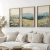 Boho Wildflower Canvas Set