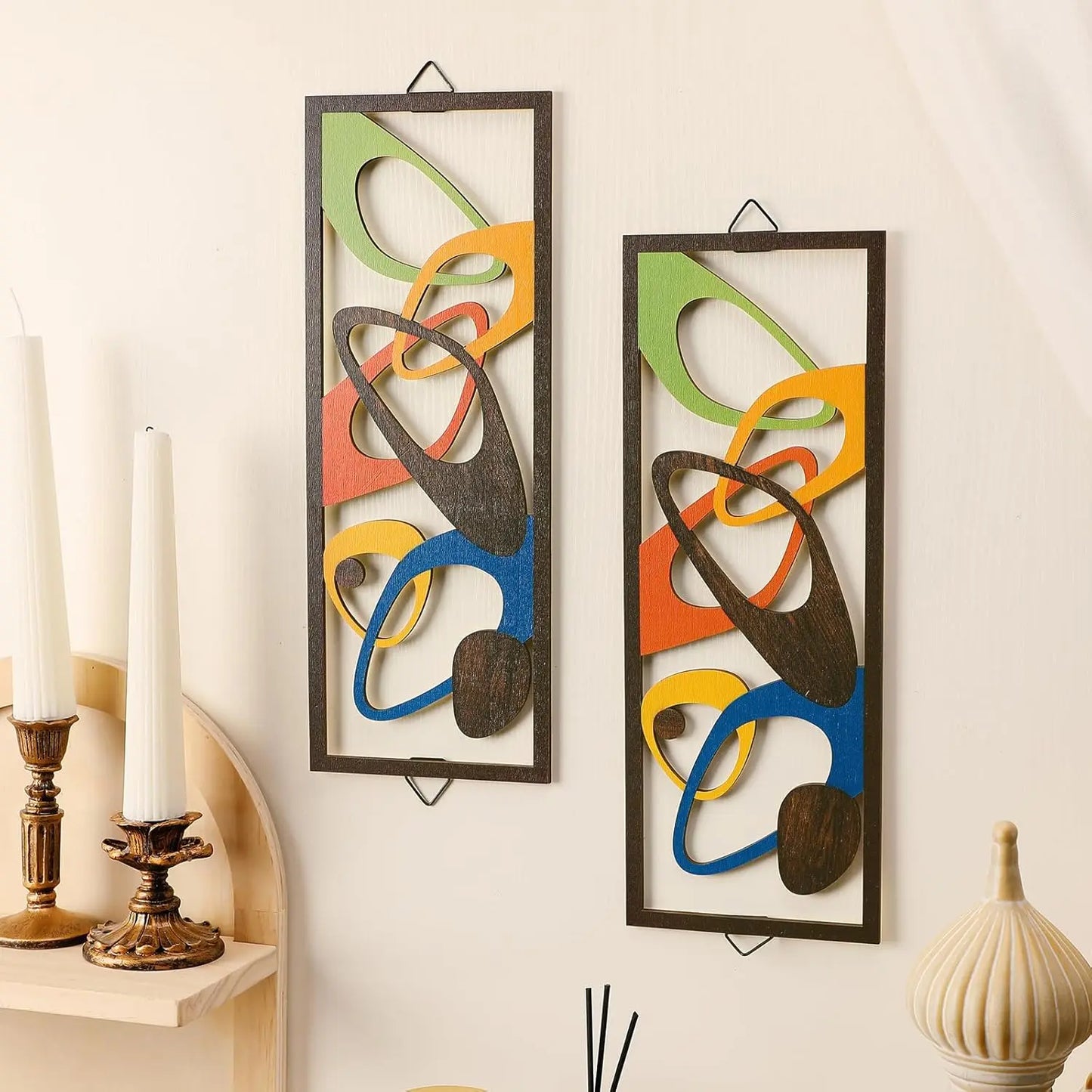 Geometric Wooden Wall Panels