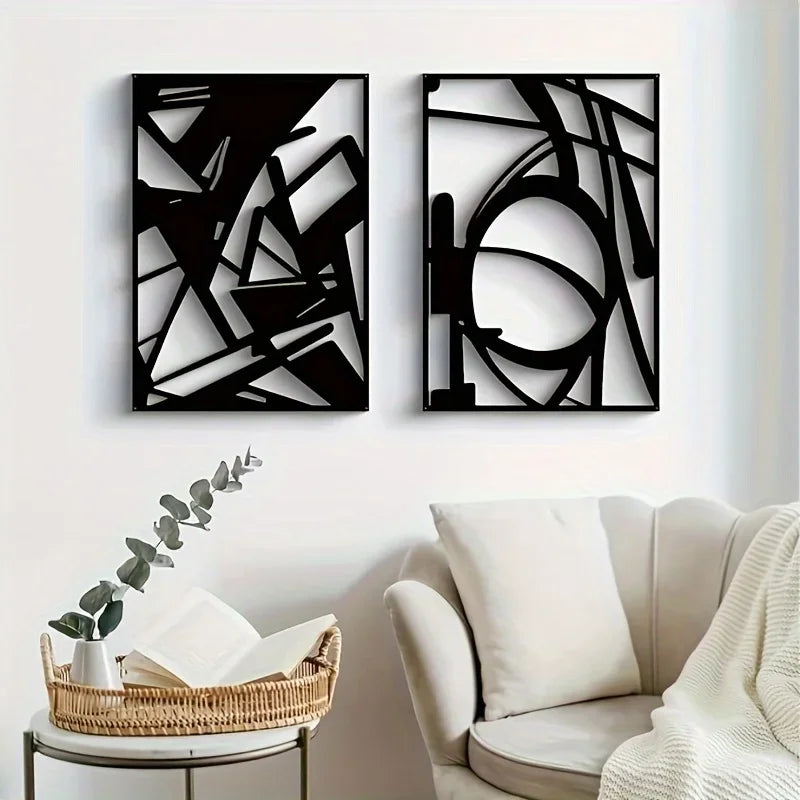 Minimal Line Metal Art